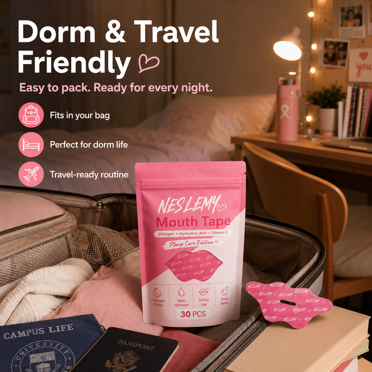 Back‑to‑School Dorm Must‑Have | NESLEMY Sleep Mouth Strips😴