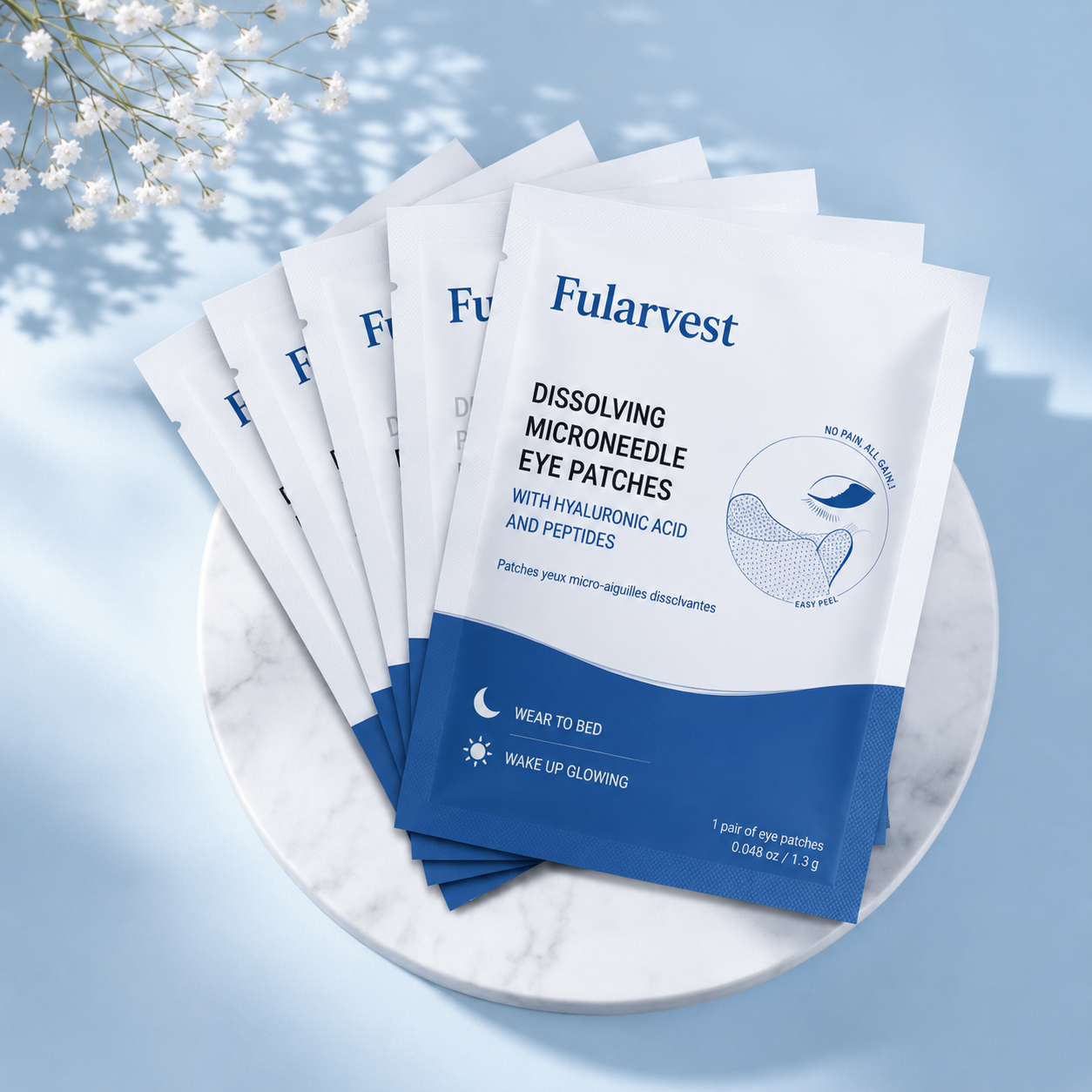 Dissolving Microneedle Eye Patches
